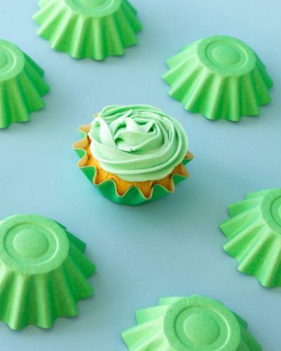 Green Bloom Cupcake Cups 24pk