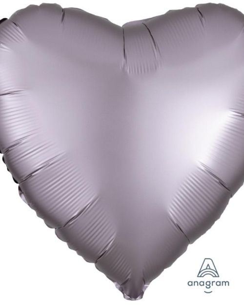 Heart Shaped Foil Balloon – Satin Luxe Greige