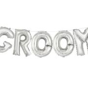 Balloon Banner Kit – Silver Groom