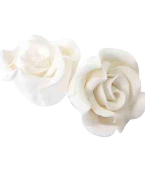 Gumpaste Classic Rose Small – White