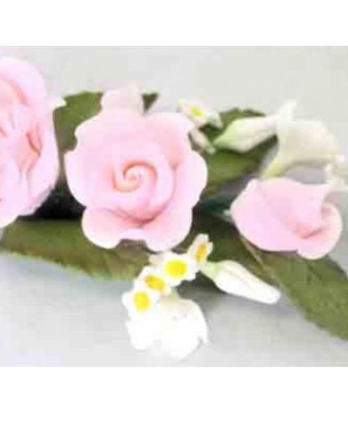 Gumpaste Rose Spray – Pink