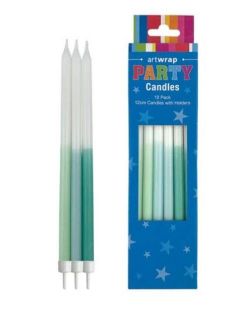 Half Dip Candles 12pk – Blues