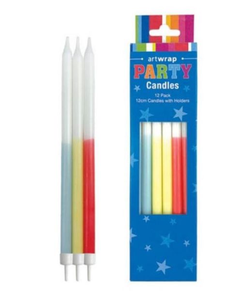Half Dip Candles 12pk – Rainbow