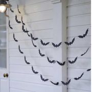 Black Bat Halloween Garland
