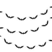 Black Bat Halloween Garland