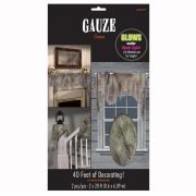 Grey Gauze Cloth Decorations 2pk