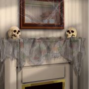 Grey Gauze Cloth Decorations 2pk