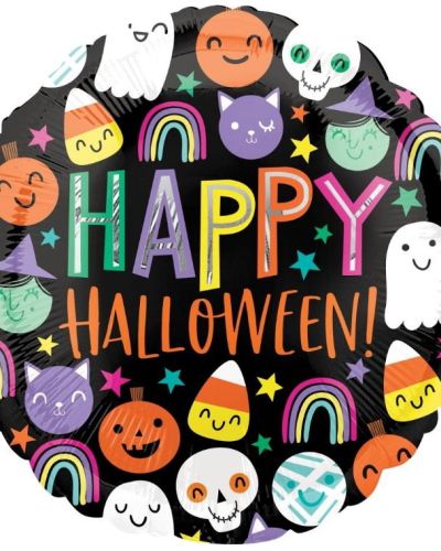 Halloween Happy Faces Foil Balloon