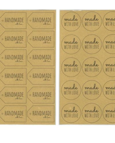 Made With Love Kraft Labels – Choice of 2 Styles