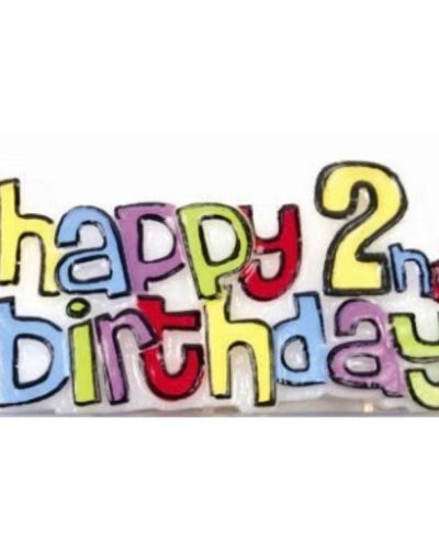 Happy 2nd Birthday Candle