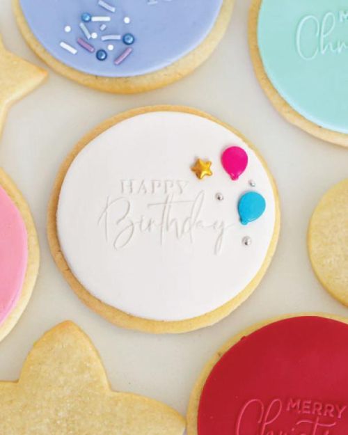 Cookie Stamp Debosser – HAPPY BIRTHDAY