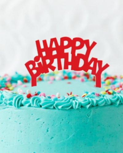 Happy Birthday Cake Topper