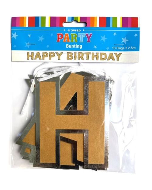 Happy Birthday Bunting – Kraft