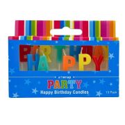 Happy Birthday Word Candles – Brights