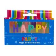 Happy Birthday Word Candles – Pastels