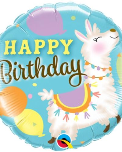 Birthday Llama Foil Balloon
