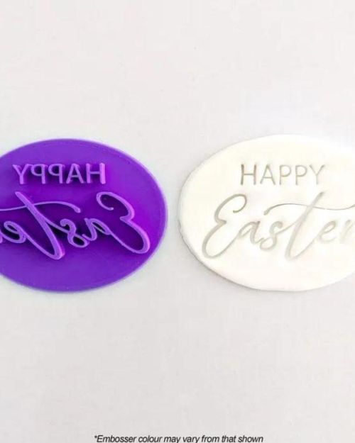 Happy Easter Oval Embosser