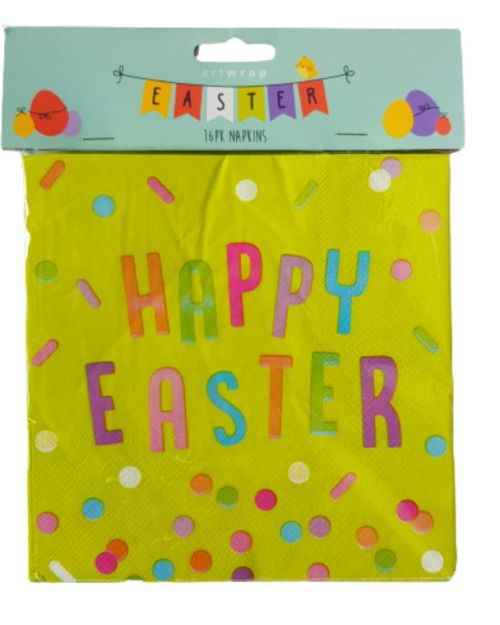 Happy Easter Napkins 16pk