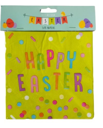 Happy Easter Napkins 16pk