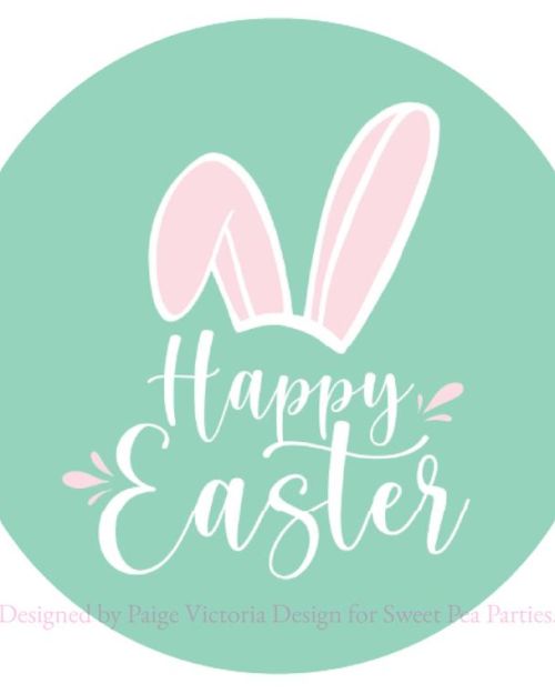 Edible Icing Image – Happy Easter Round