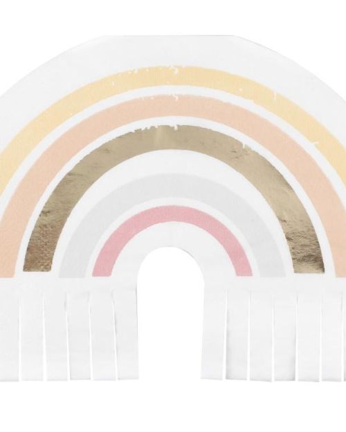 Happy Everything Rainbow Fringe Napkins 16pk