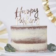 Happy Pushing Baby Shower Cake Topper