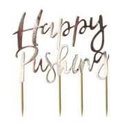 Happy Pushing Baby Shower Cake Topper