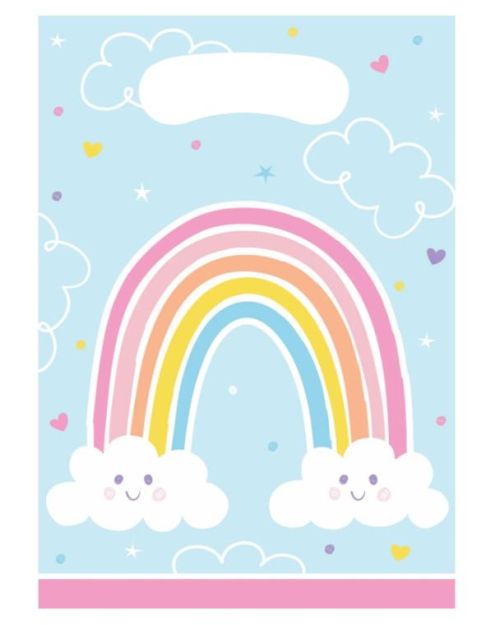 Happy Rainbow Loot Bags 8pk