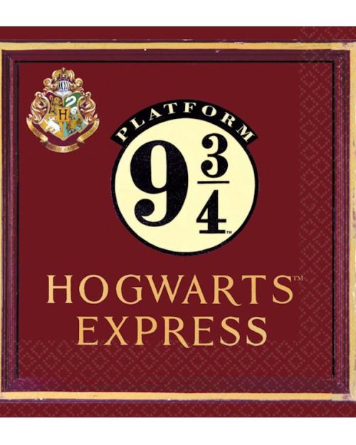 Harry Potter Hogwarts Express Lunch Napkins 16pk