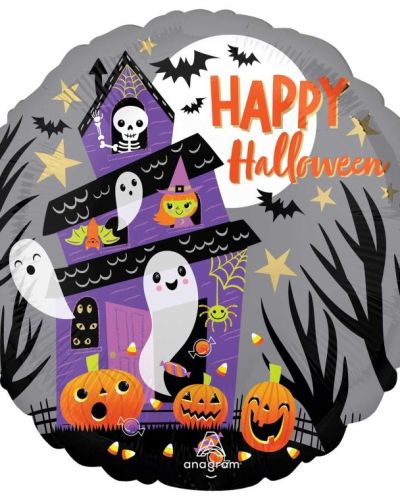 Haunted House Halloween Foil Balloon