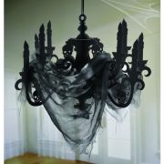 Haunted Mansion Candelabra & Gauze Decoration