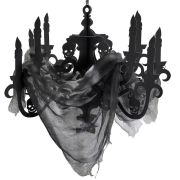 Haunted Mansion Candelabra & Gauze Decoration