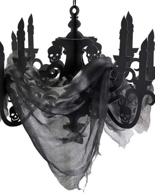 Haunted Mansion Candelabra & Gauze Decoration