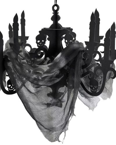 Haunted Mansion Candelabra & Gauze Decoration