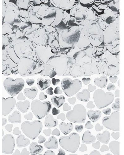 Hearts Confetti – Silver