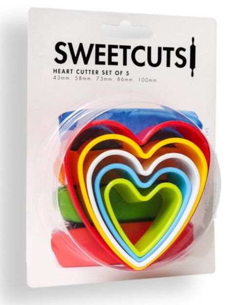 Heart Cookie Cutters 5pce Set