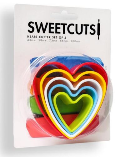 Heart Cookie Cutters 5pce Set