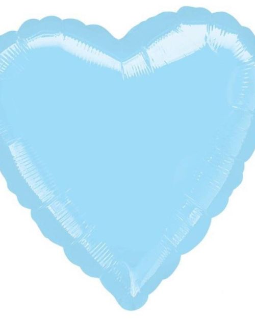 Heart Shaped Foil Balloon – Pastel Blue
