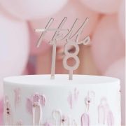 Hello 18 Rose Gold Cake Topper