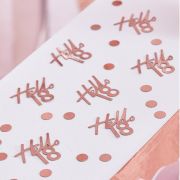 Hello 18 Rose Gold Confetti