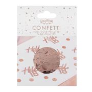 Hello 18 Rose Gold Confetti