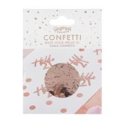Hello 21 Rose Gold Confetti