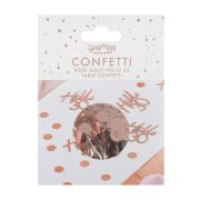 Hello 30 Rose Gold Confetti
