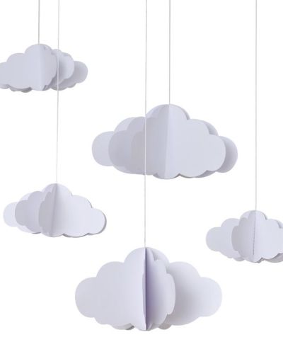 Hello Baby 3D Hanging Cloud Decorations