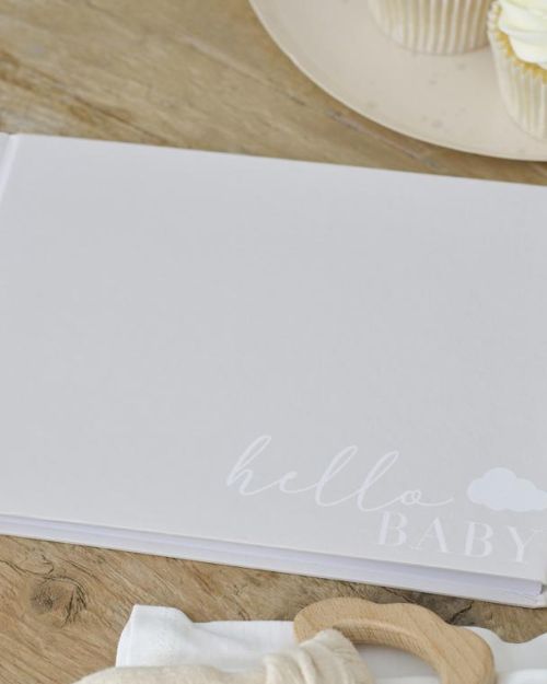 Hello Baby Baby Shower Guest Book