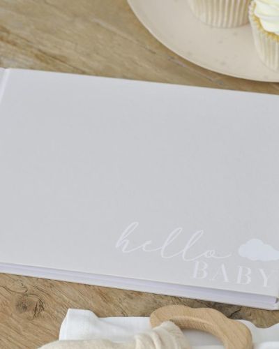 Hello Baby Baby Shower Guest Book