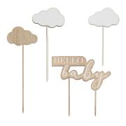 Hello Baby Cloud Cake Topper Set