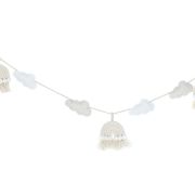 Hello Baby Macrame Rainbow & Clouds Bunting