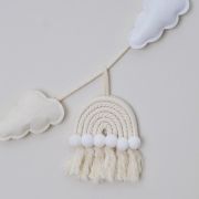 Hello Baby Macrame Rainbow & Clouds Bunting