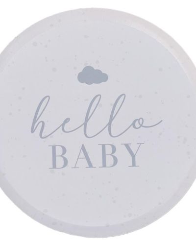 Hello Baby Neutral Baby Shower Plates 8pk